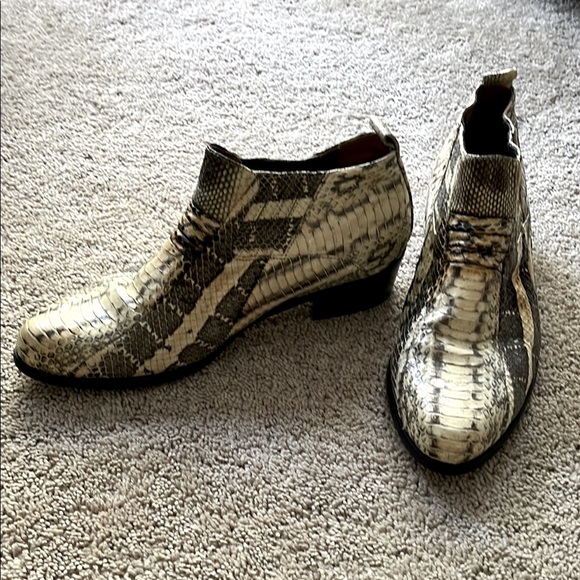Vintage Real Snakeskin Men's Ankle Boots - Picture 3 of 8